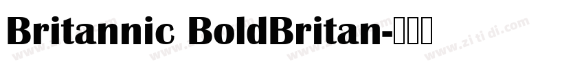 Britannic BoldBritan字体转换